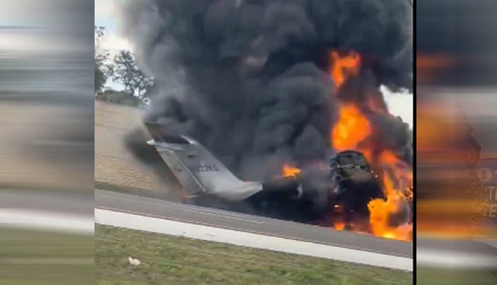 Se estrella un jet privado contra una autopista en Florida y murieron ...