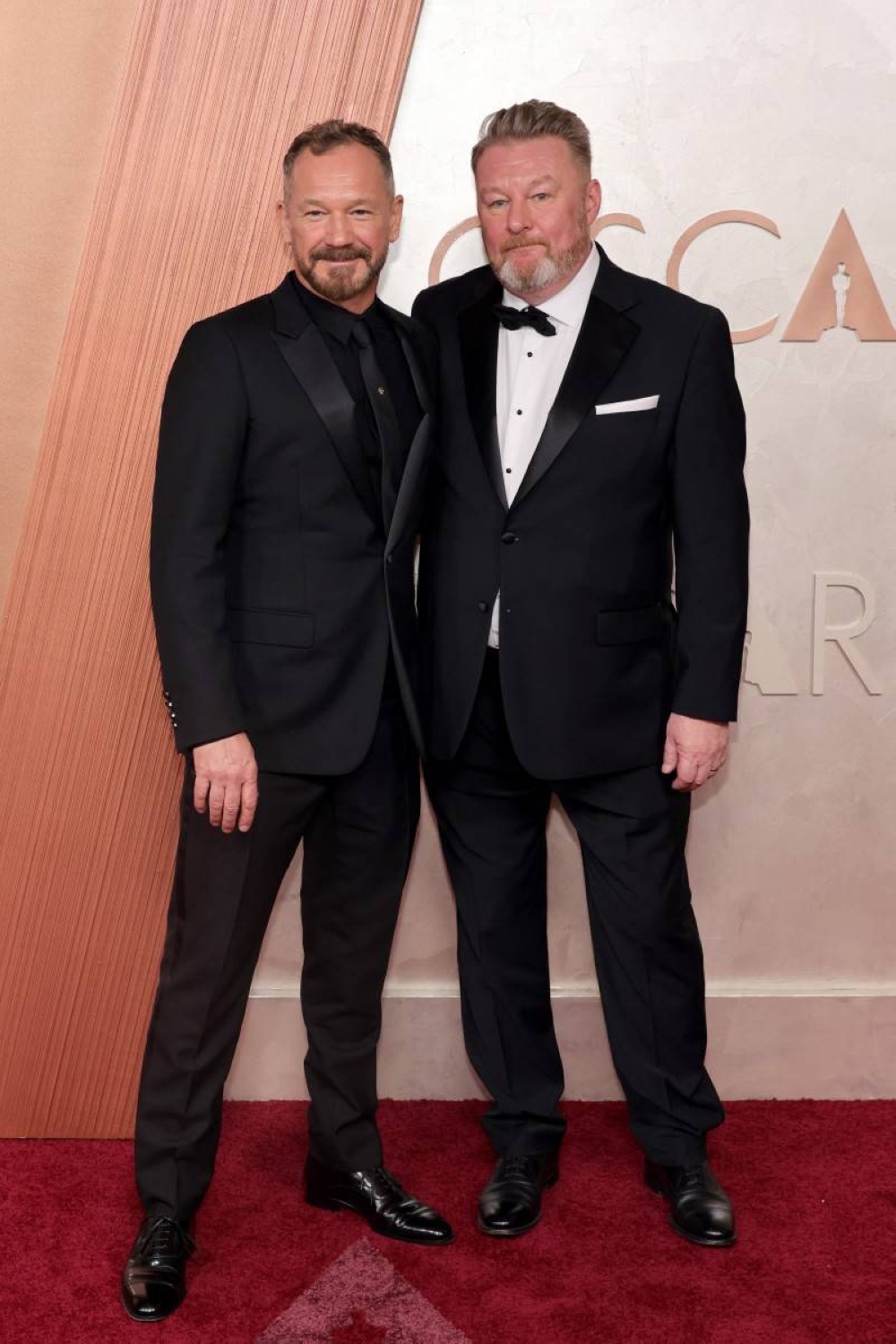Lee Sandales y Mark Spye en la alfombra roja del Teatro Dolby. Photo by Savion Washington / GETTY IMAGES NORTH AMERICA / Getty Images via AFP