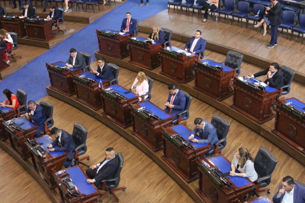 Los pisos y curules de madera, y las alfombras, del Salón Azul antes de su remodelación en 2025. / DEM.