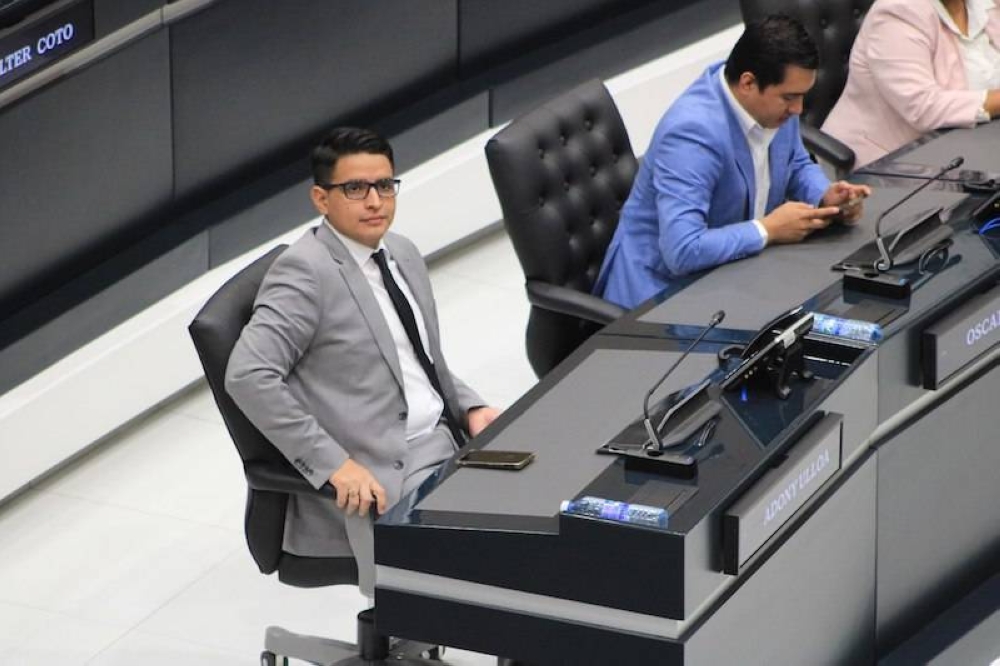 Edwin Adony Ulloa Díaz, diputado suplente de Nuevas Ideas por el departamento de San Miguel. / Alexander Montes.