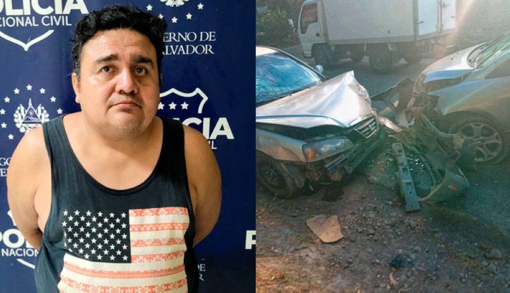 Conductor chocó en San Miguel y dio positivo a alcohol con 206 grados