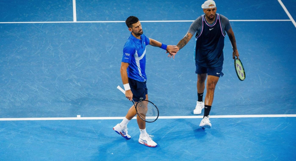 Djokovic lanza la temporada en Brisbane con victoria en dobles junto a Kyrgios