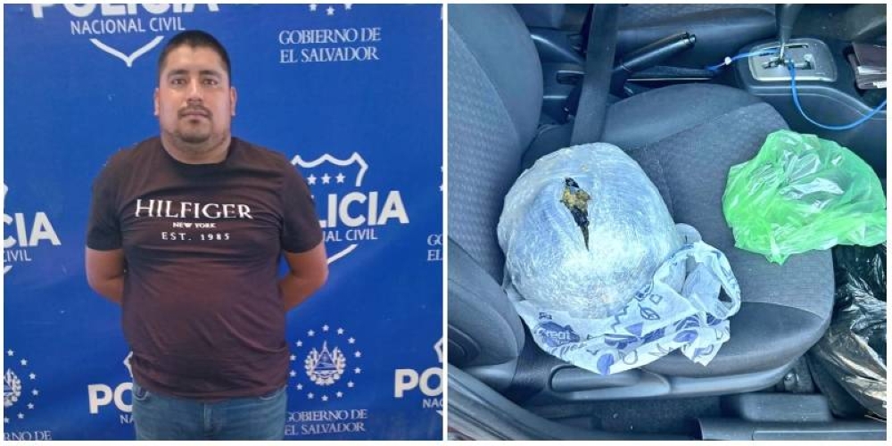 Capturan a conductor que transportaba un kilo de droga y más de $900 en efectivo