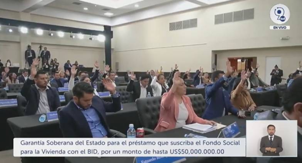Asamblea autoriza garantía soberana de $50 millones para préstamo del Fondo Social para la Vivienda