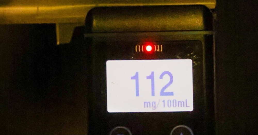 Conductor es capturado con 112 grados de alcohol este domingo