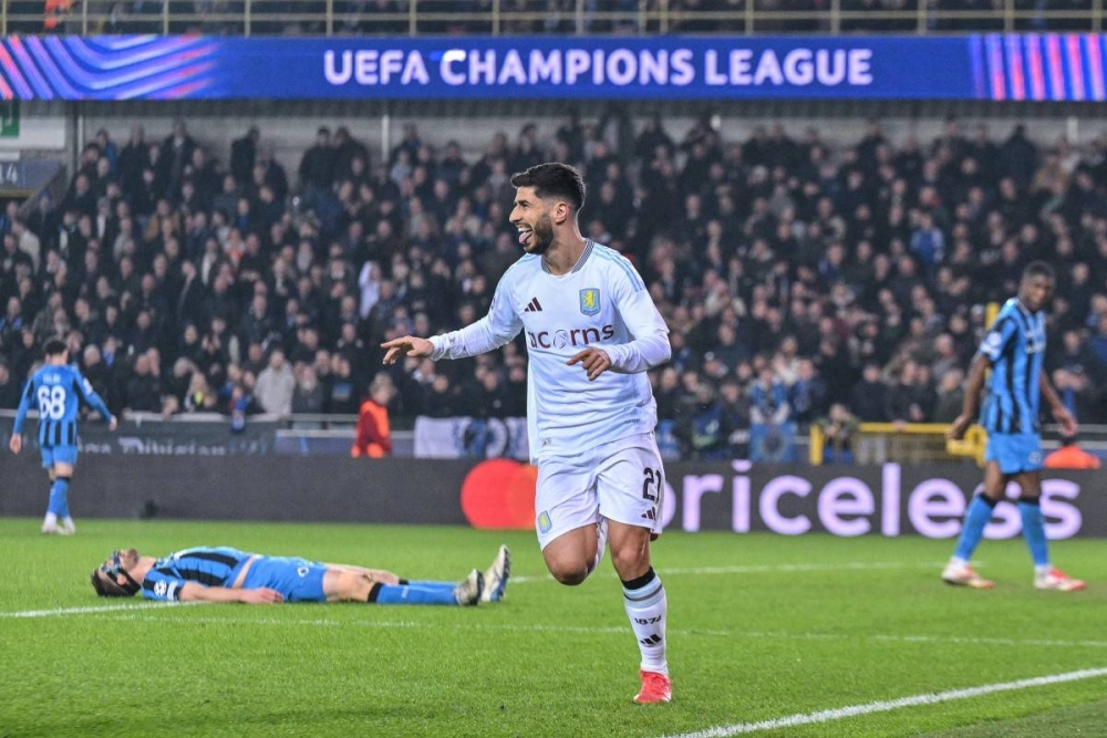 El Aston Villa se encarrila a los cuartos de final tras golear 3-1 a Brujas