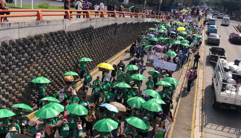 Mujeres marchan para exigir derechos y en rechazo la violencia y la persecución obstétrica