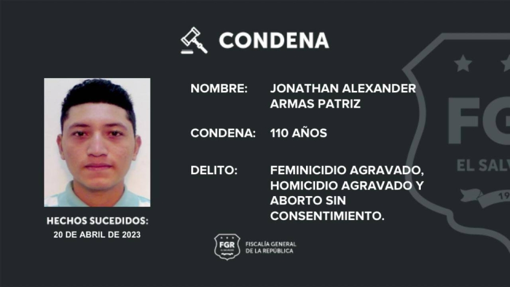 Condenan a 110 años de cárcel a hombre que asesinó a su excompañera de vida y a su hijastro de 5 años