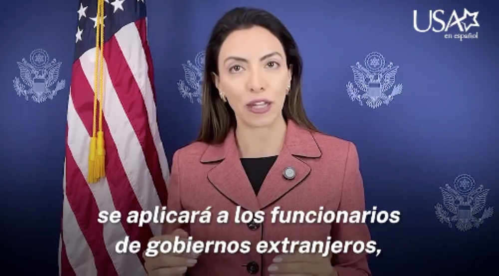 Embajada de EE.UU. recuerda restricción de visas a funcionarios extranjeros que faciliten migración ilegal