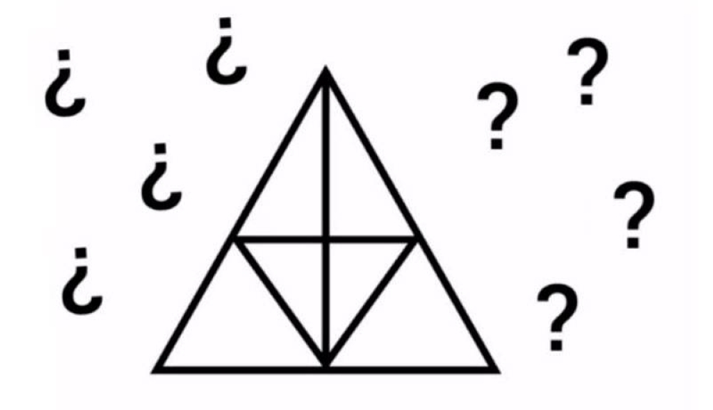 Test visual: ¿cuántos triángulos puedes encontrar en esta imagen? Solo unos pocos los ven todos