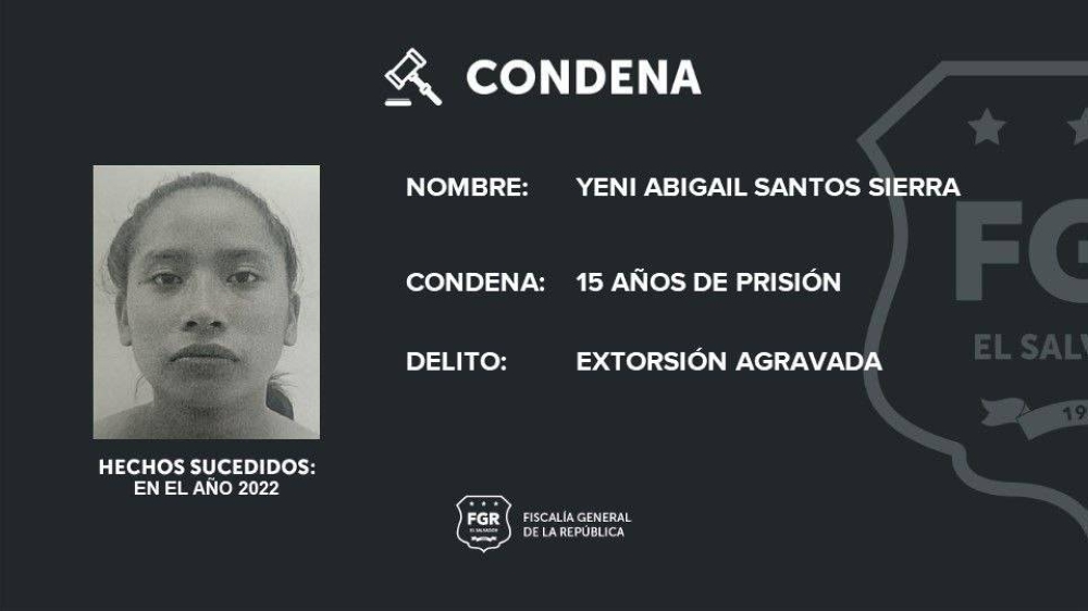 Sentencian a 15 años de cárcel a pandillera de la MS-13 por extorsionar a habitantes de Santiago Nonualco, La Paz