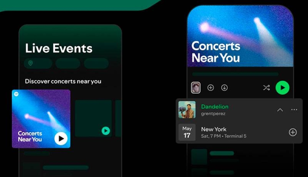 Spotify lanza una nueva lista de reproducción de «Conciertos cerca de ti»