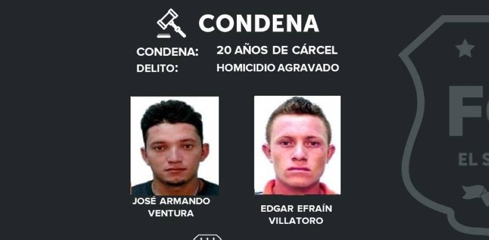 Condenan a 20 años de prisión a dos pandilleros por asesinato en ola de homicidios de marzo 2022