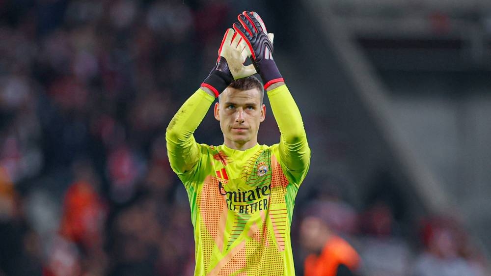 Andriy Lunin es duda contra el Valencia por unas molestias musculares