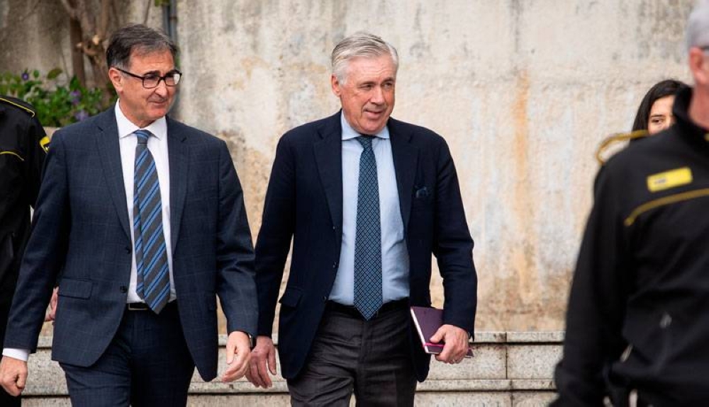 Fiscalía española mantiene petición de 4 años de cárcel para Ancelotti