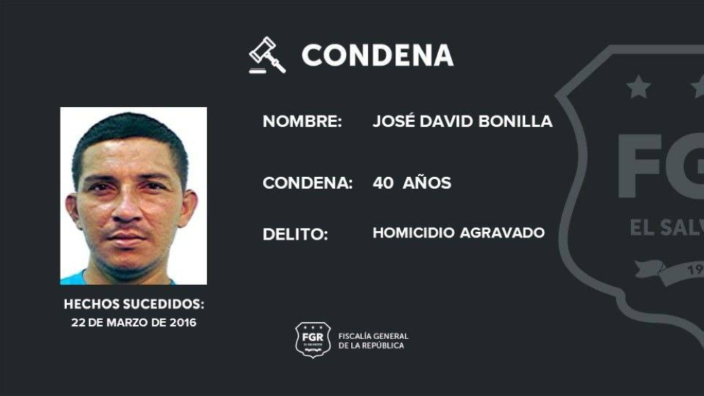 Sentencian a pandillero de la MS a 40 años de cárcel por doble homicidio en San Miguel