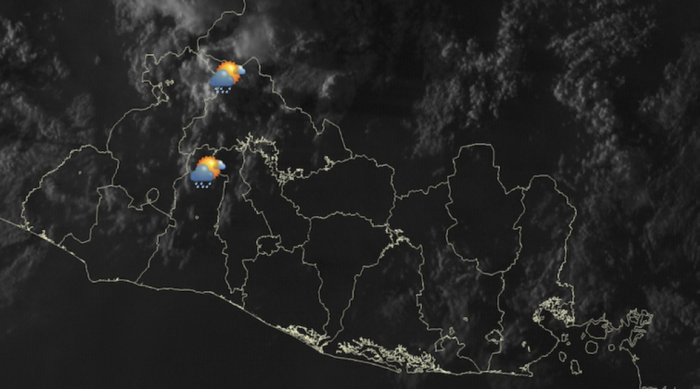 Altas temperaturas y lluvias puntuales continuarán este fin de semana en El Salvador