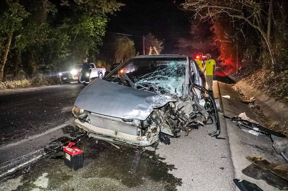 Cinco lesionados en fuerte accidente de este domingo en Guazapa