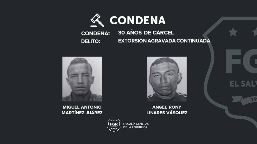 Pandilleros de la MS-13 son condenados a 30 años de prisión por extorsionar a un comerciante en Santa Ana
