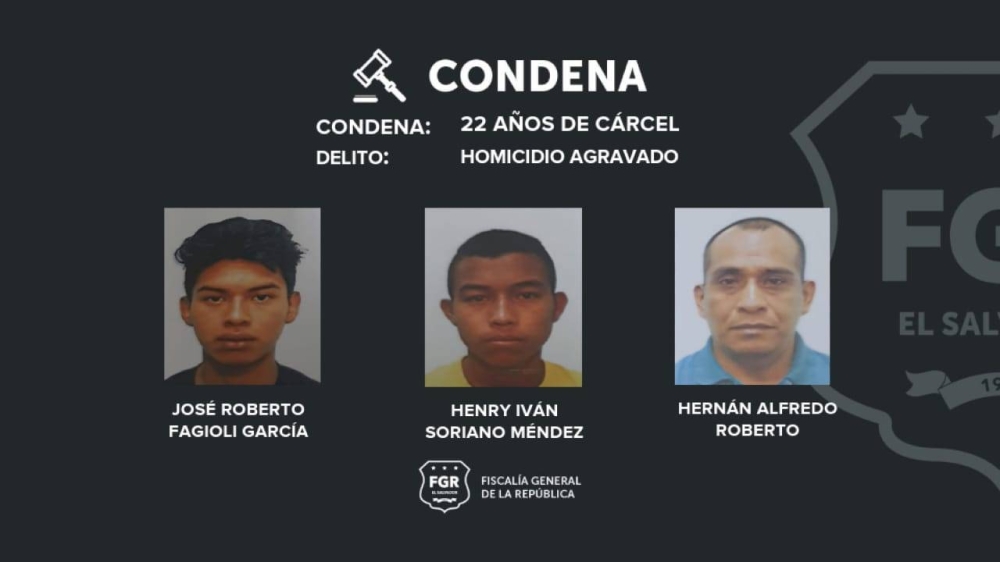 Condenan a tres pandilleros por asesinar a una persona con corvos
