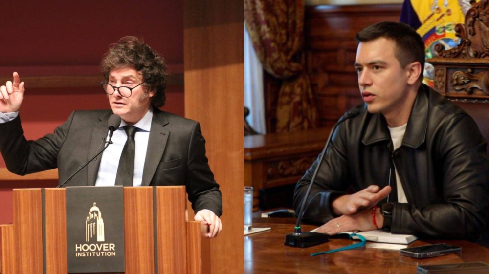 El Gobierno de Argentina felicita a Noboa por su victoria en Ecuador