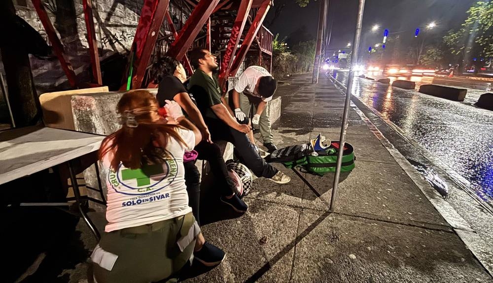 Reportan al menos ocho personas lesionados por accidentes durante la noche del martes