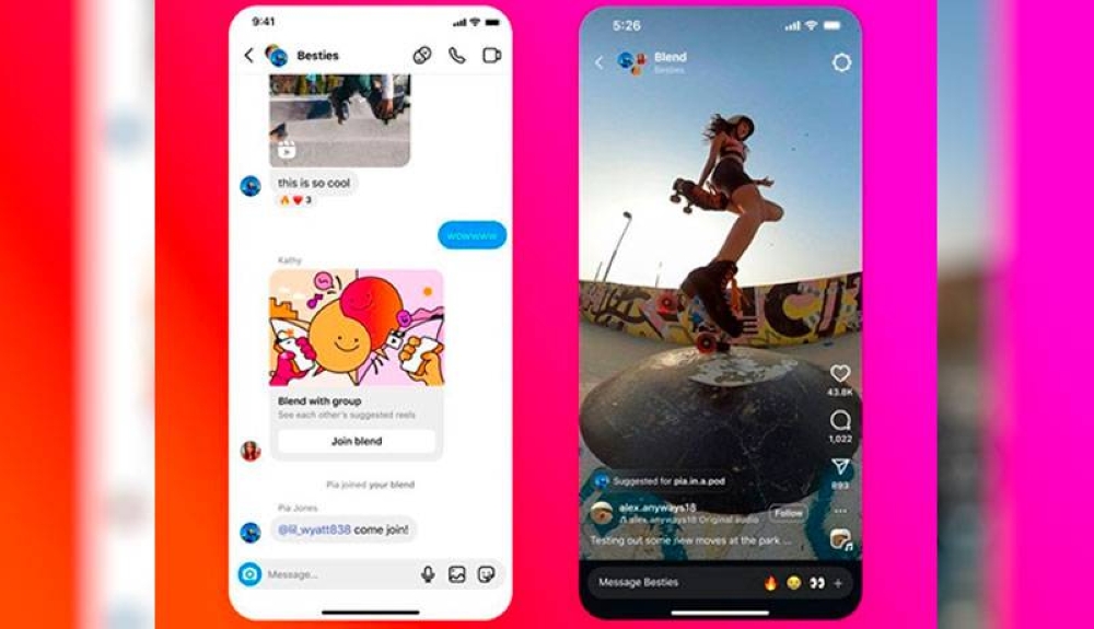 Instagram introduce Blend, un feed colaborativo y privado para descubrir nuevos reels con amigos