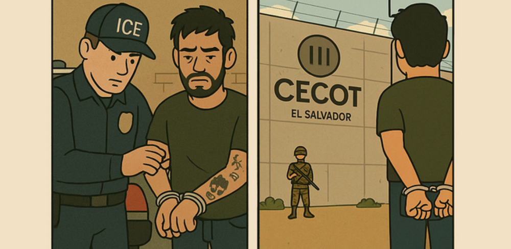 EEUU advierte cómo puede terminar un migrante en el Cecot de El Salvador