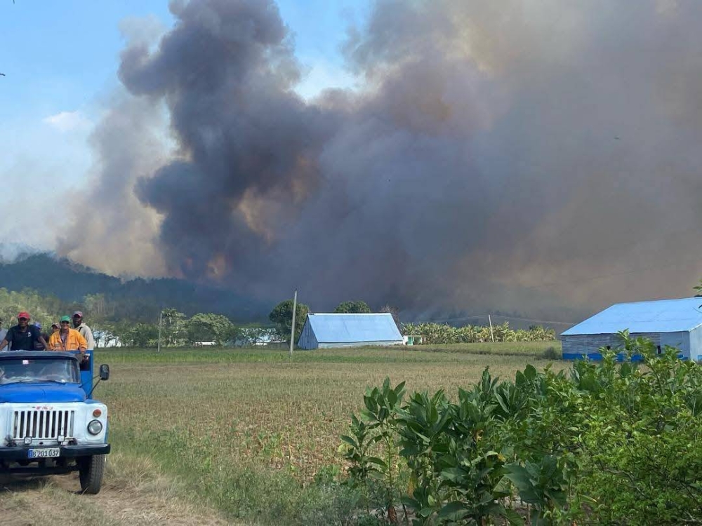 Un incendio forestal de gran proporción arrasa más de 1,900 hectáreas de bosques en Cuba