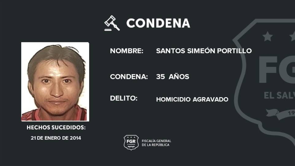 Pandillero de la MS es condenado a 35 años de prisión por homicidio de hace más de una década
