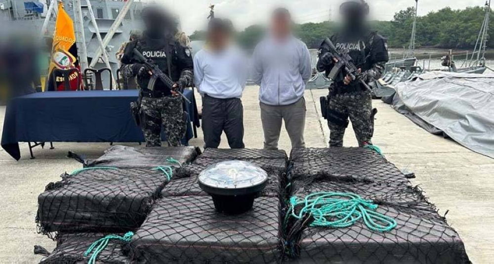 Ecuador decomisa más de 2.5 toneladas de droga que iban a Centroamérica