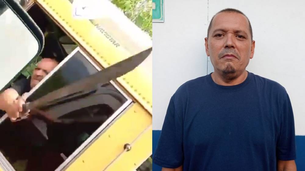 Capturan a motorista de la ruta 106 que amenazó con un corvo a pasajeros de un camión