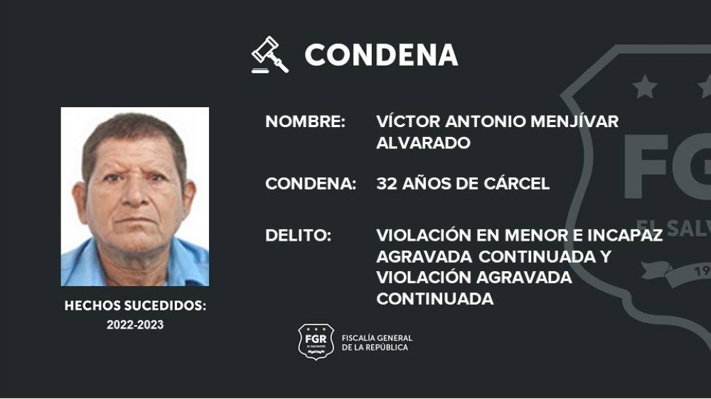 Condenan a 32 años de prisión a sujeto que violó a una menor de edad