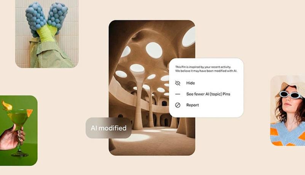 Pinterest agrega etiquetas para ayudar a identificar contenido generado por IA