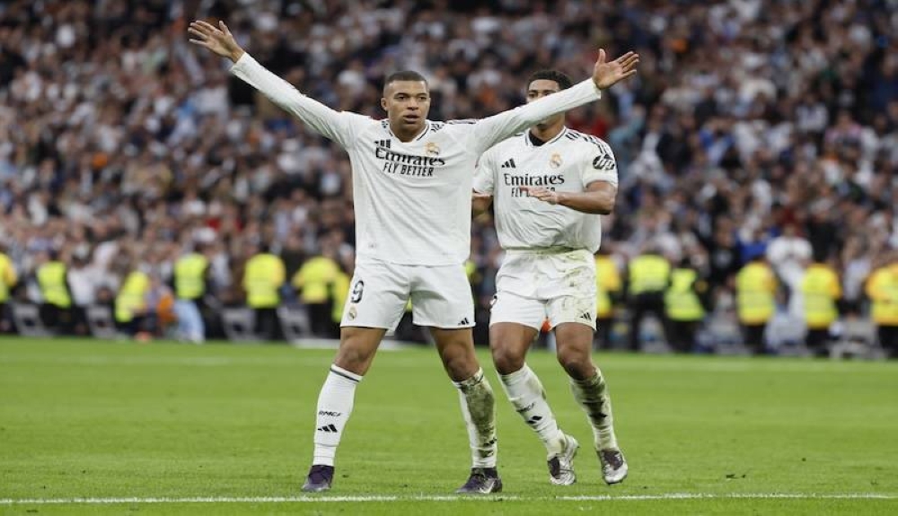 Mbappé lidera victoria sufrida del Madrid ante Celta en casa