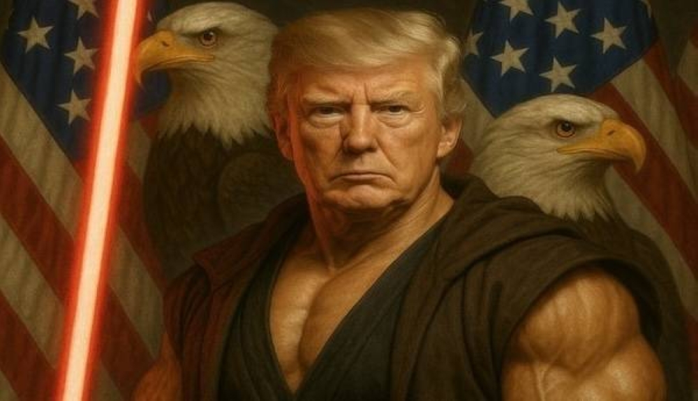 Tras la imagen del Papa Trump, la Casa Blanca publica a un Trump jedi
