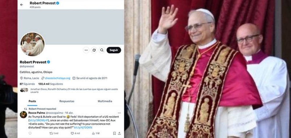 El cardenal Prevost critica políticas migratorias de Trump en X