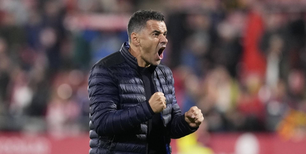 Entrenador del Girona, Míchel Sánchez, hospitalizado por un contratiempo de salud