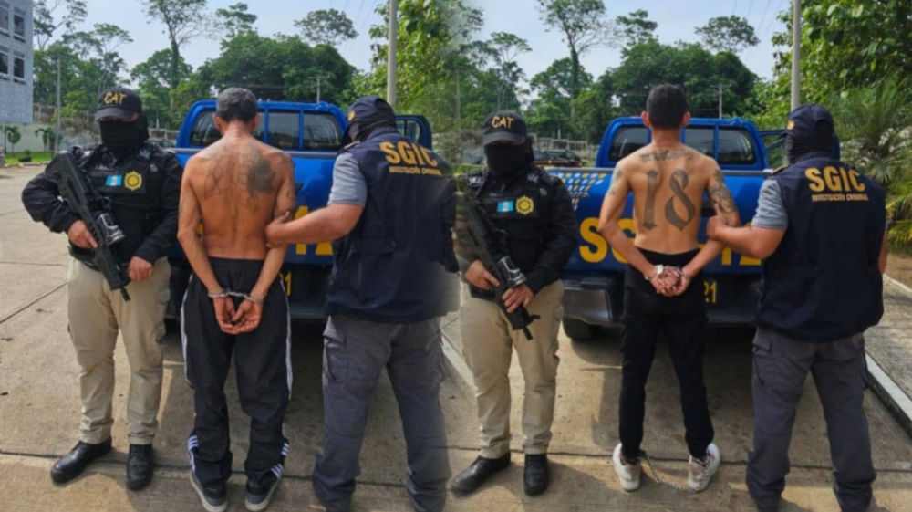 Capturan en Guatemala a dos presuntos pandilleros salvadoreños