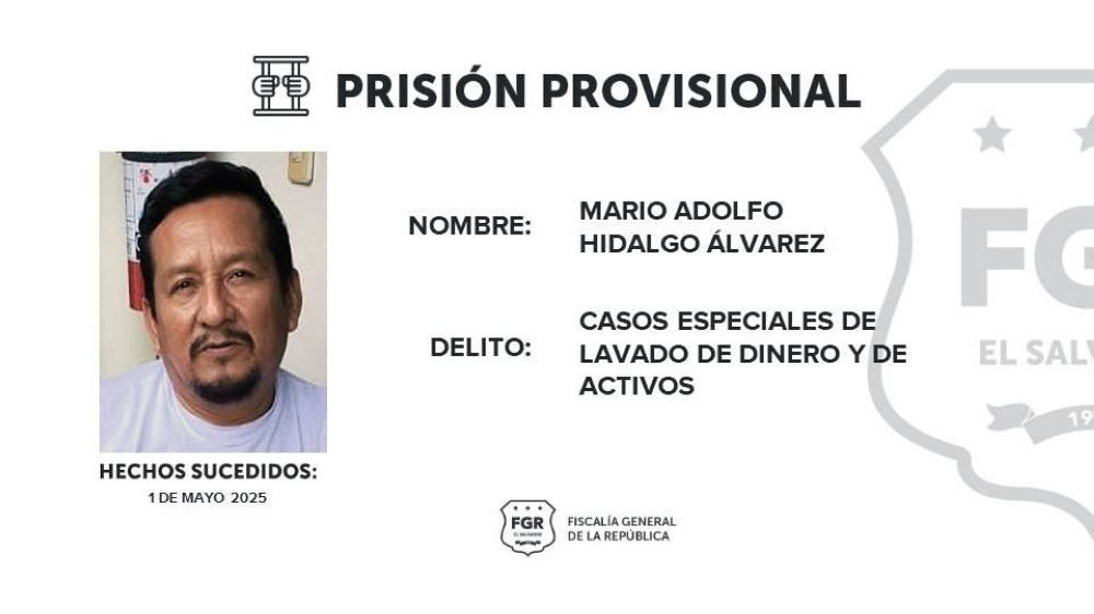 Decretan prisión provisional para guatemalteco procesado por lavado de dinero