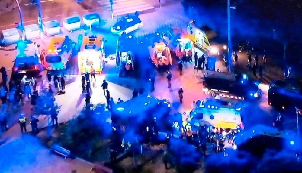 Detienen a conductora que atropello a hinchas del Espanyol