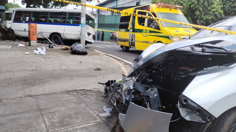 El 61 % de los accidentes viales han ocurrido en San Salvador, La Libertad y San Miguel