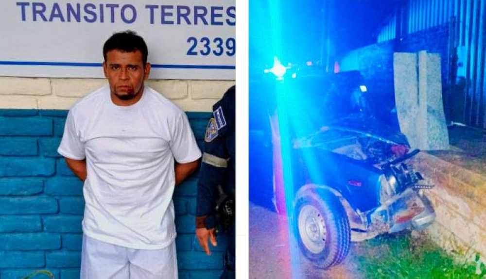 Hombre choca contra bases de un puente mientras conducía con 183 grados de alcohol en La Paz