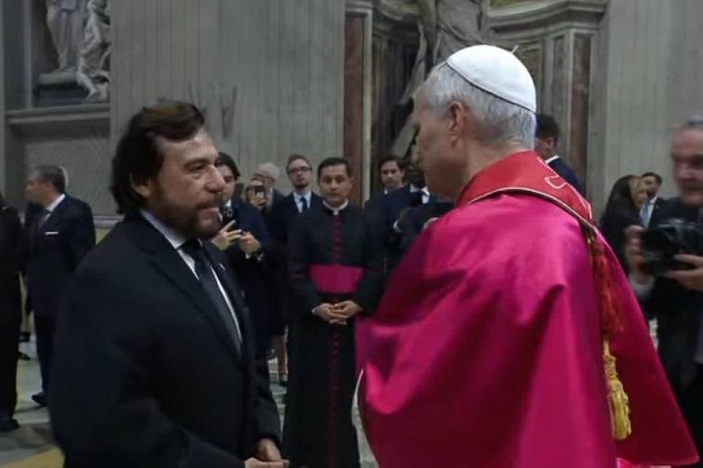 Ulloa le pidió al papa León XIV la canonización del padre Rutilio Grande y otros tres beatos