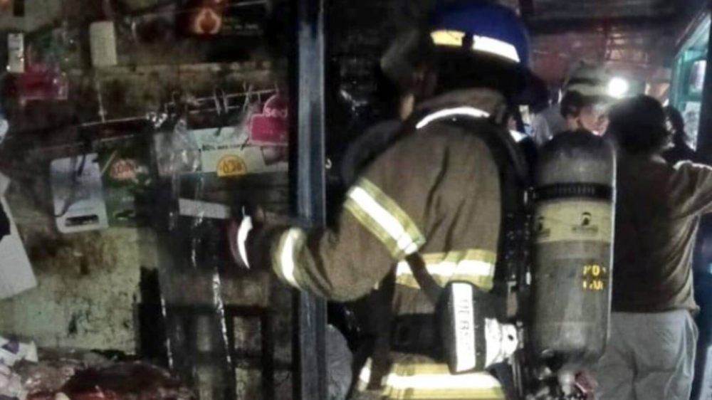Se incendia un puesto de granos básicos en mercado de Ilobasco