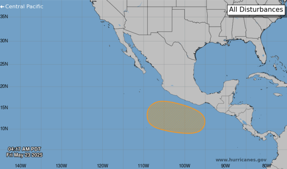 Pronóstico de ciclón tropical se mantiene en un 60 % pero para la próxima semana