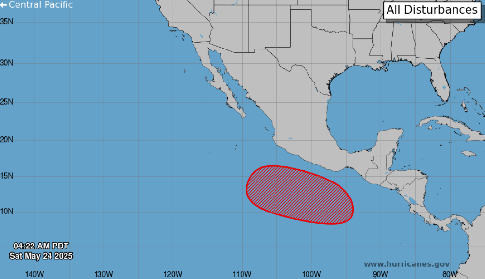 Incrementa a un 70 % la posibilidad de que se forme un ciclón en los próximos siete días