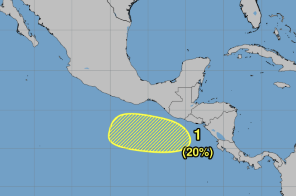 Centro Nacional de Huracanes vigila posible ciclón al sur de Centroamérica la próxima semana