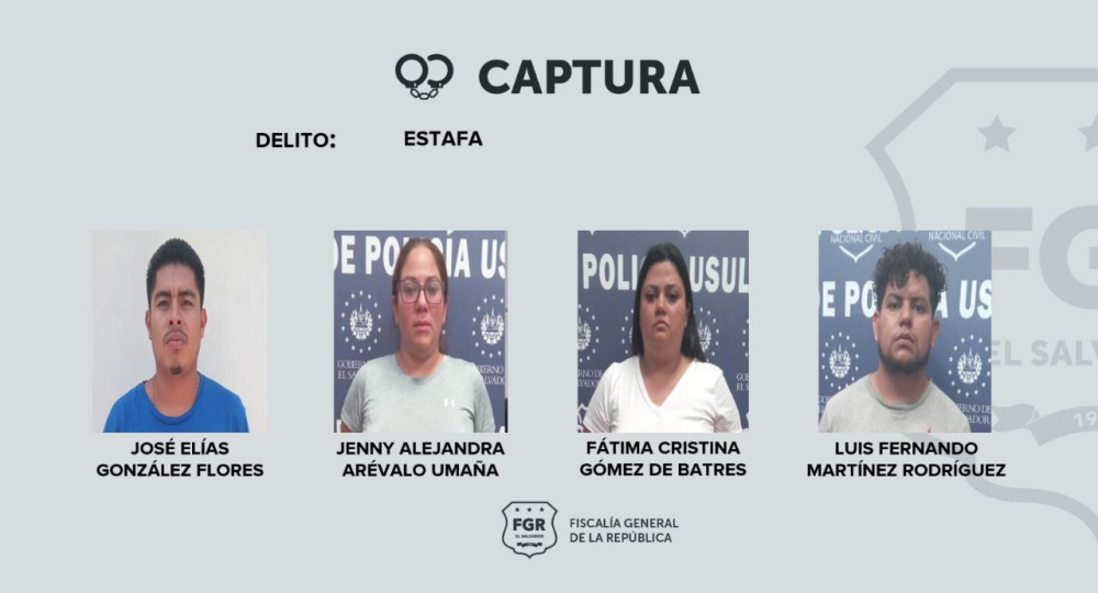 Más de 33 capturas, algunos acusados de estafas a través de plataformas