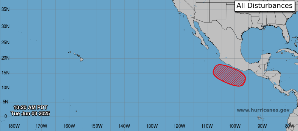 Sube a 70 % la probabilidad de formarse un segundo ciclón tropical en el Pacífico